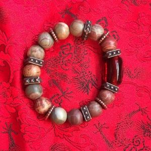 Picasso Jasper & Copper Bracelet
